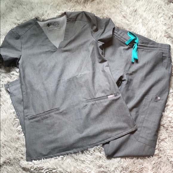 Figs Tops - Figs scrub set XXS graphite